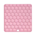 Kép 1/5 - Eat Slow Live Longer Honeycomb nyalogatós tál / rózsaszín