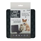 Kép 2/3 - Eat Slow Live Longer Honeycomb nyalogatós tál / szürke