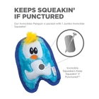 Kép 3/4 - Outward Hound Invincibles Penguin plüss kutyajáték XS