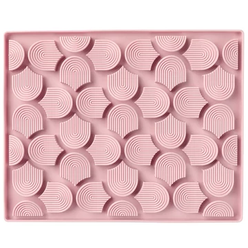 FuzzYard LIFE Hide & Treat Mat nyalogatós tál és szimatszőnyeg - Soft Blush