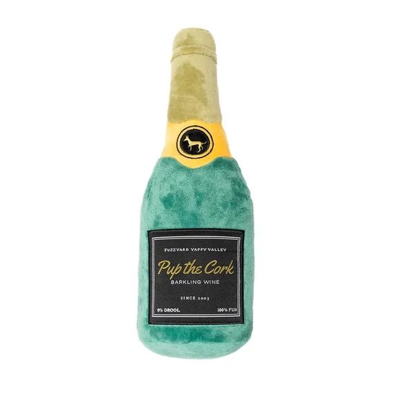FuzzYard Champagne plüss kutyajáték