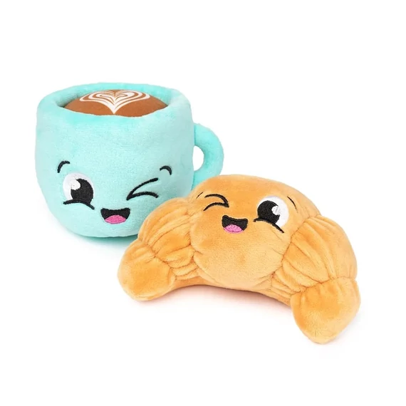 FuzzYard Croissant & Cappuccino 2db-os plüss kutyajáték