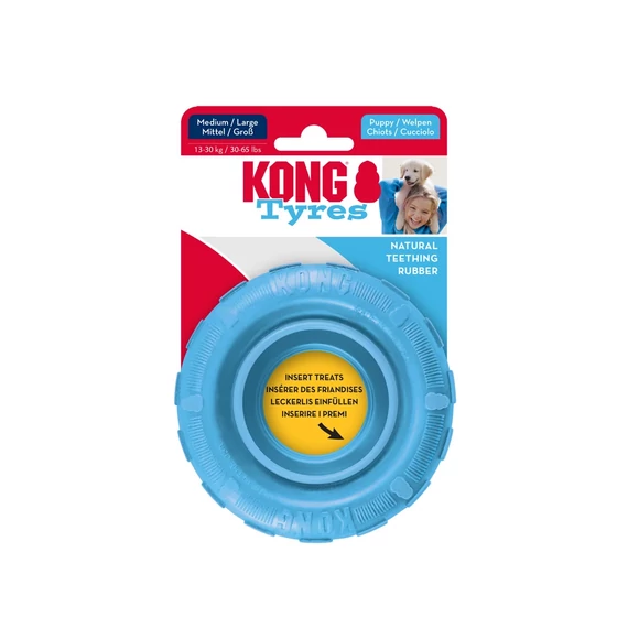 KONG Puppy Tyres - világoskék / M-L
