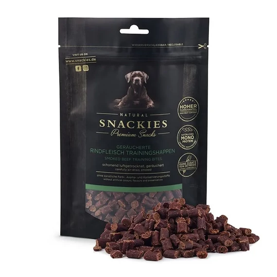Snackies füstölt marhahús tréningfalatok 80 g