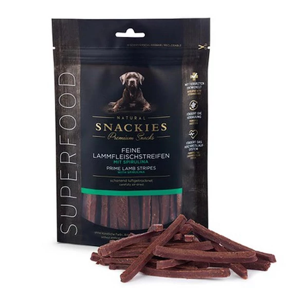 Snackies bárányhús csíkok spirulinával 170 g