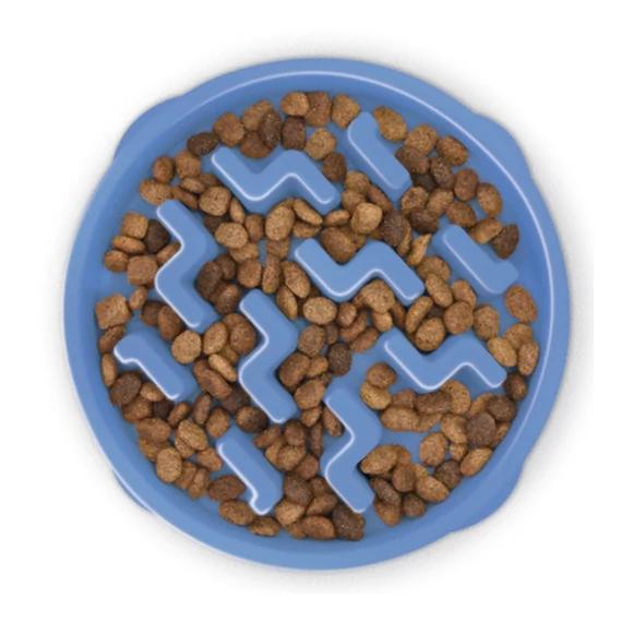 Outward Hound Fun Feeder Slo Bowl kék / L