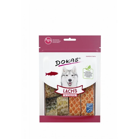 Dokas szárított lazac csíkokban 100 g