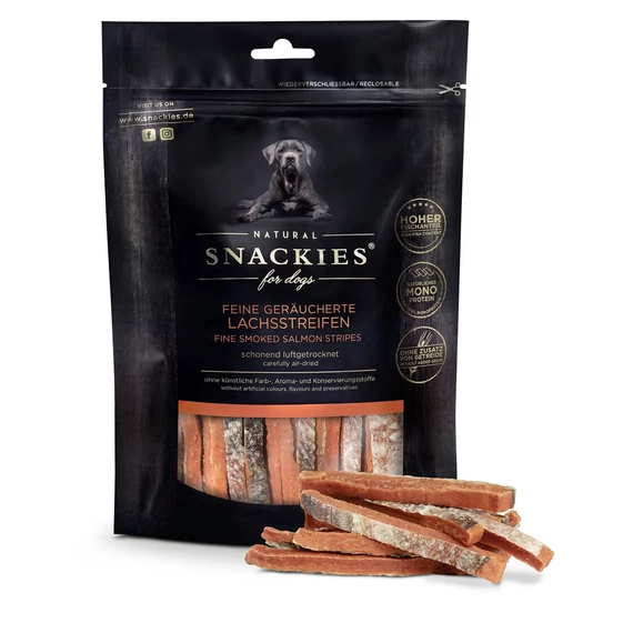 Snackies füstölt lazac csíkok 170 g