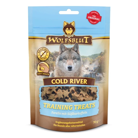 Wolfsblut Cold River Training Treats - pisztráng édesburgonyával 70 g