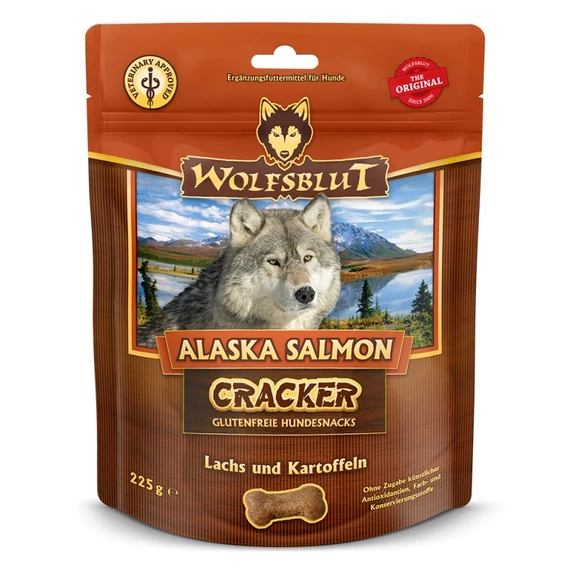 Wolfsblut Alaska Salmon Cracker - lazac burgonyával 225 g