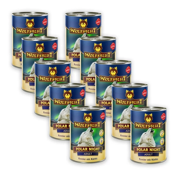 Wolfsblut Polar Night Adult - Rénszarvas tökkel 395 g - 10 db-os