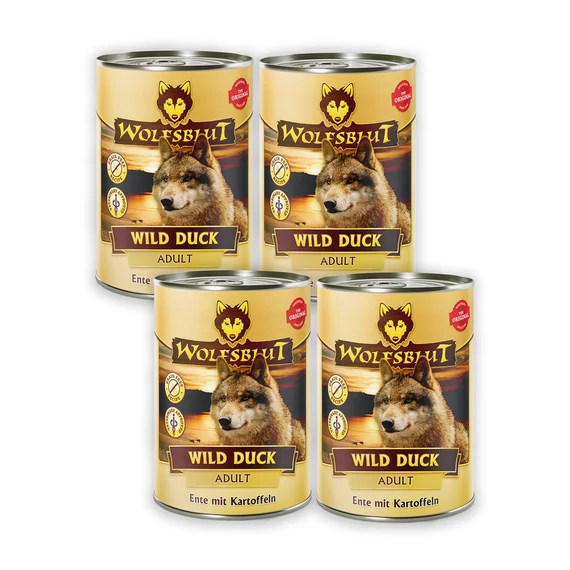 Wolfsblut Wild Duck Adult - Kacsa burgonyával 395 g - 4 db-os