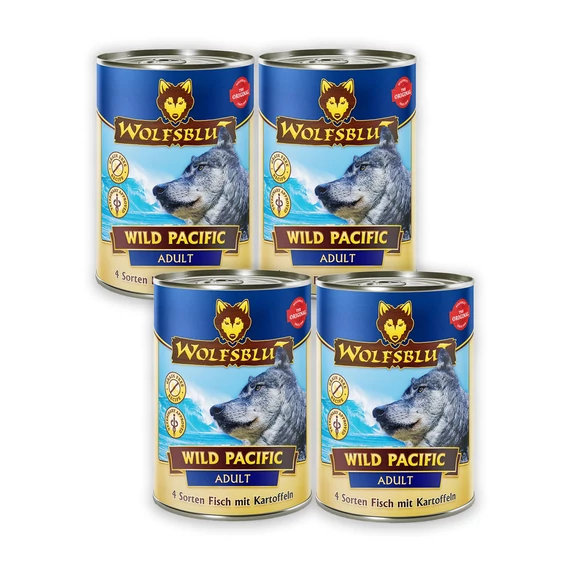 Wolfsblut Wild Pacific Adult - Hal burgonyával 395 g - 4 db-os