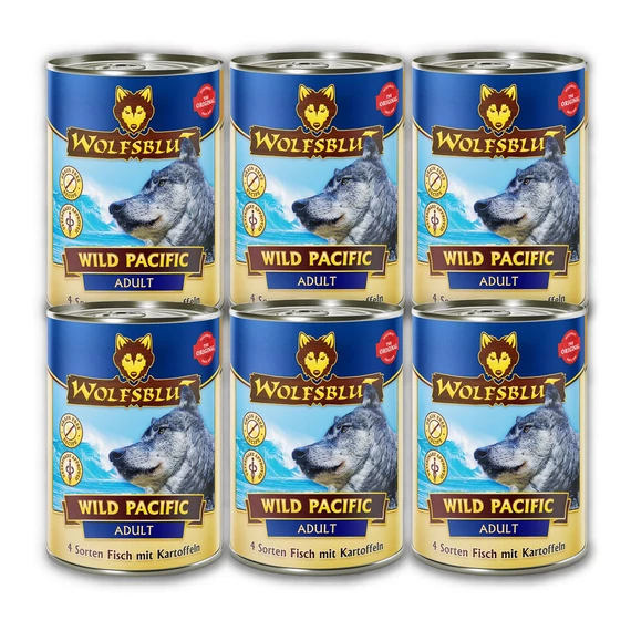 Wolfsblut Wild Pacific Adult - Hal burgonyával 395 g - 6 db-os