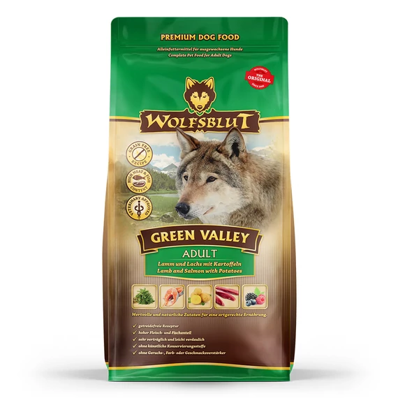 Wolfsblut Green Valley Adult - Bárány & Lazac burgonyával 500 g