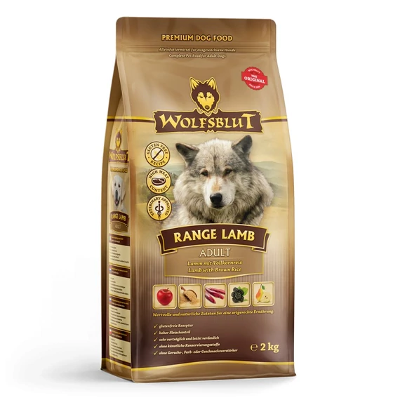 Wolfsblut Range Lamb Adult - Bárány rizzsel 2 kg