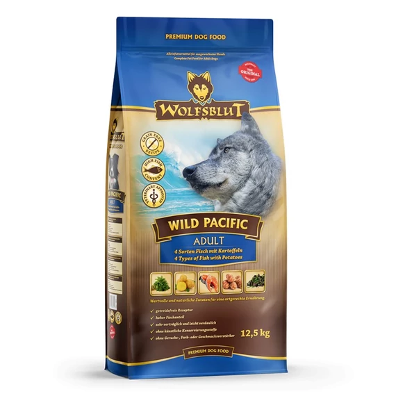 Wolfsblut Wild Pacific Adult - Hal burgonyával 12,5 kg